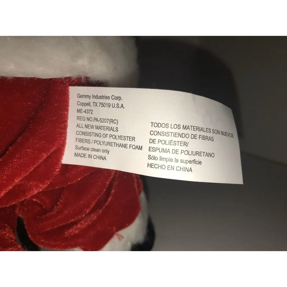 Gemmy Santa Claus Animated Dancing 13” Plush Christmas Cha Cha Slide SEE VIDEO